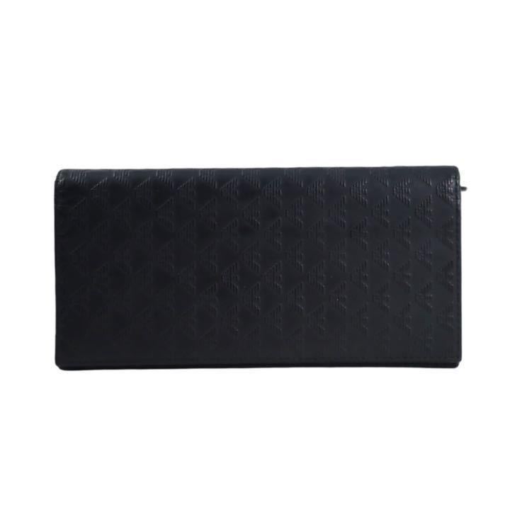 EMPORIO ARMANI エンポリオアルマーニ 折財布 黒 ロゴマニア