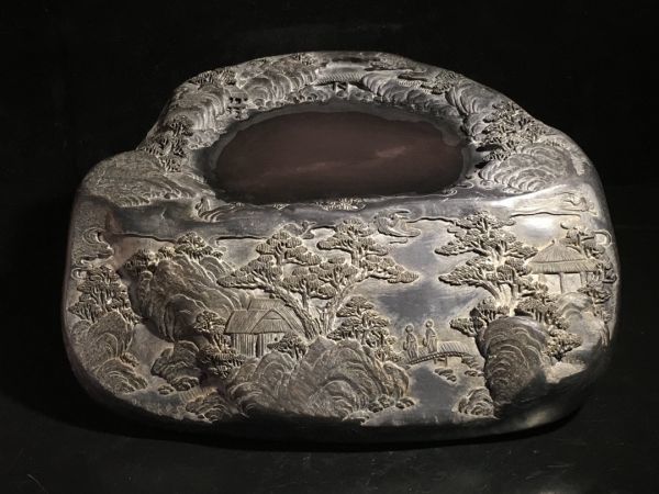 今年も話題の 旧蔵 端石硯 中国清の時代の骨董品 雑貨 アンティーク 