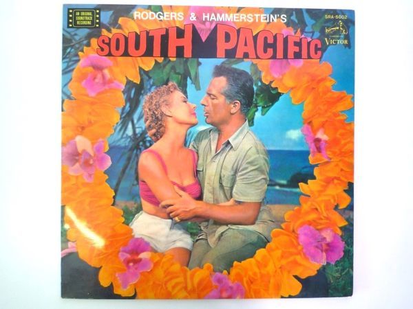 LP south futoshi flat . soundtrack south pacific Japanese translation attaching 16 bending Victor record film music 1965 year Showa era 40 year masterpiece musical beautiful record outside fixed form 