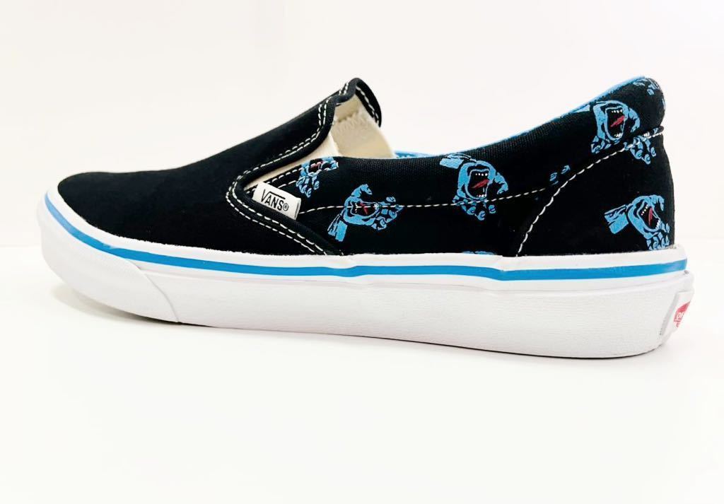 極美品!! 希少!! BEAMS別注 SANTA CRUZ VANS SLIP ON サンタクルーズ スクリーミングハンド スリッポン 30周年 us 9.5 / 27.5 ㎝の画像6