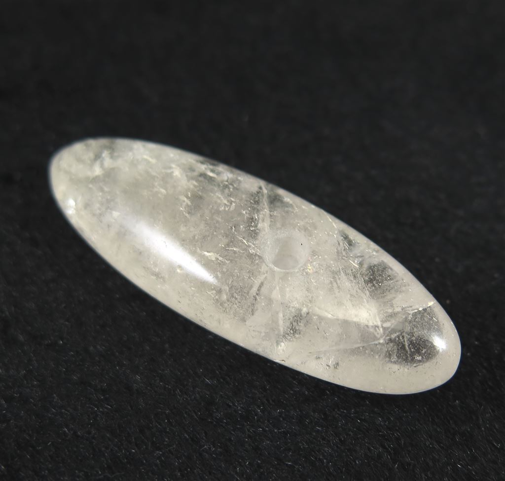 超歓迎】 山梨県 黒平鉱山産水晶 39mm勾玉 虹 19.48g ディレクトリー
