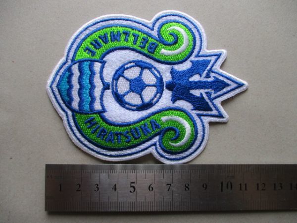 90s Jリーグ『ベルマーレ平塚』サッカー刺繍ワッペン/ロゴ当時物J.LEAGUEパッチSOCCER湘南プロサッカーリーグ初期BELLMARE HIRATSUKA V170_画像8