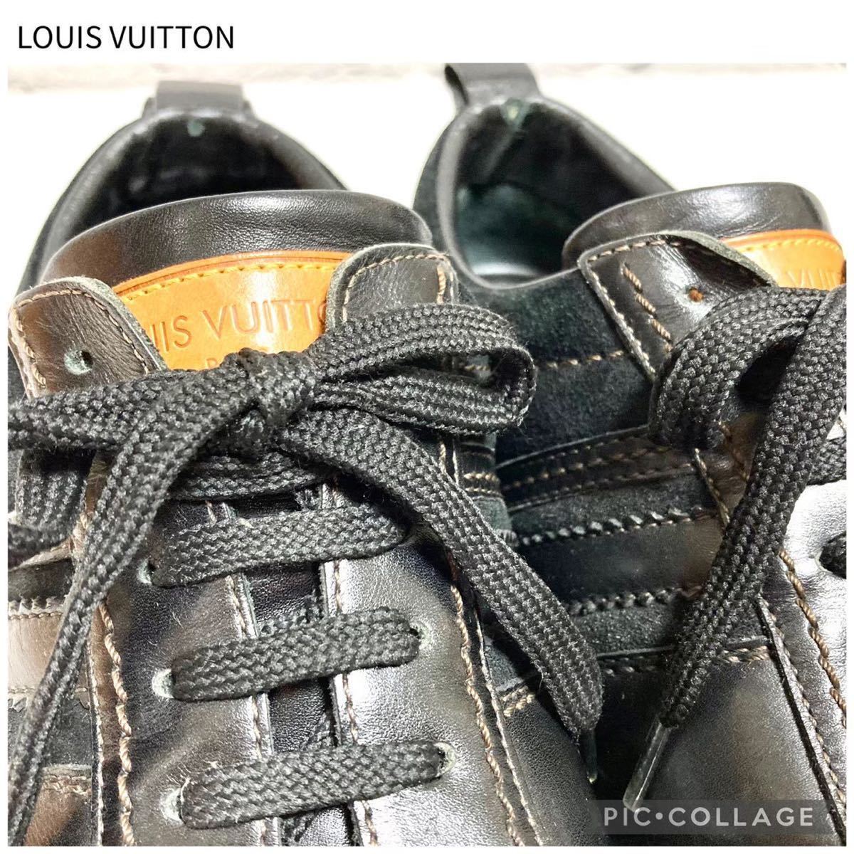 お買い得】サイズ27cm LOUIS VUITTON スウェード&レザー スニーカー