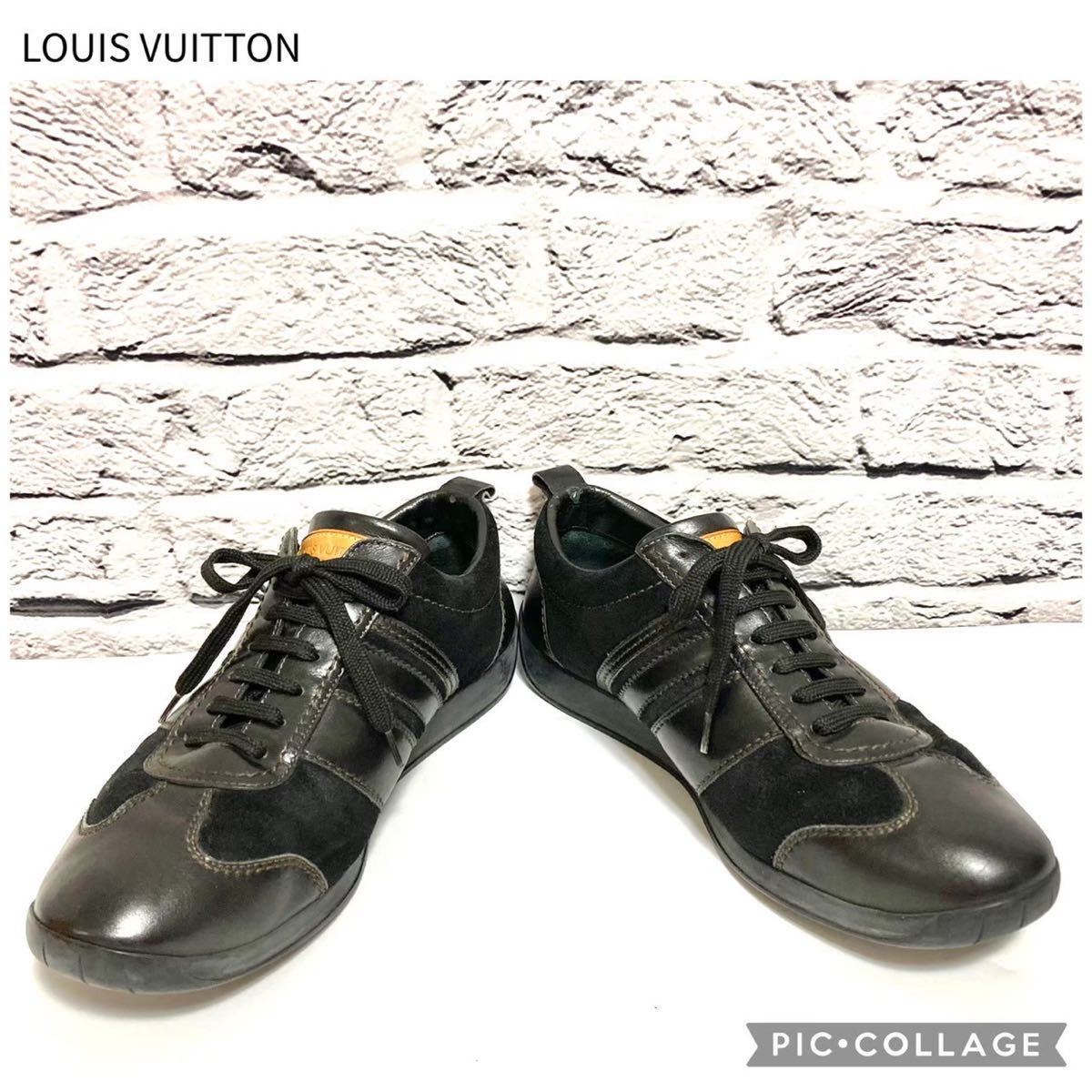 お買い得】サイズ27cm LOUIS VUITTON スウェード&レザー スニーカー