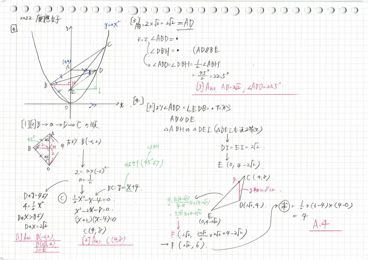 塾講師のオリジナル 数学 解説 全310ページ 慶應 女子 志木 義塾 早稲田 実業 学院 本庄 高校入試 過去問 解説_画像6