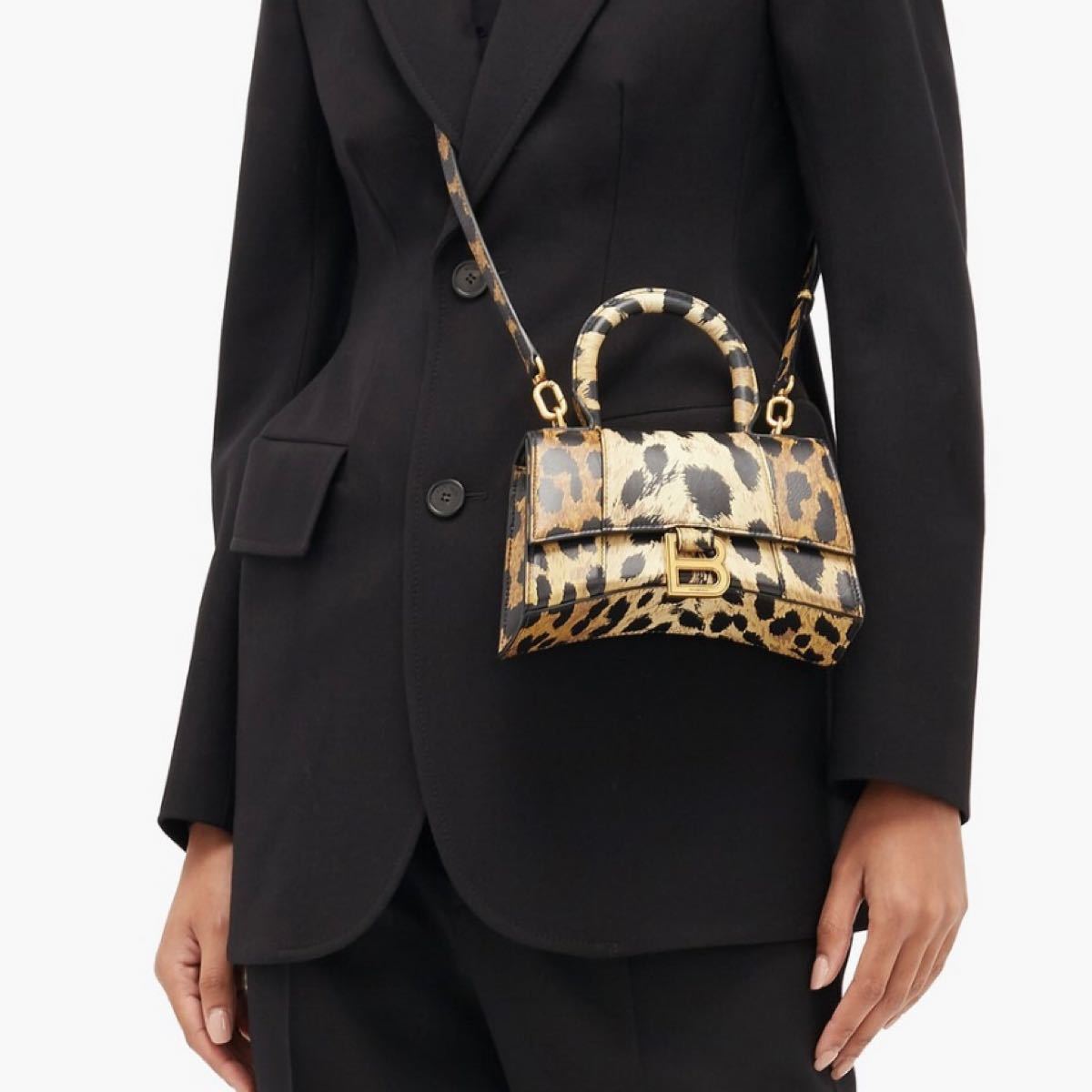 BALENCIAGA HOURGLASS レオパード柄 ショルダーバッグ balenciaga アワーグラス レオパード バッグ|Yahoo!フリマ(旧