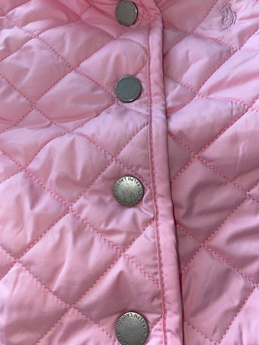 ラルフローレン ピンク キルティングコート 24M/90センチ RALPH LAUREN