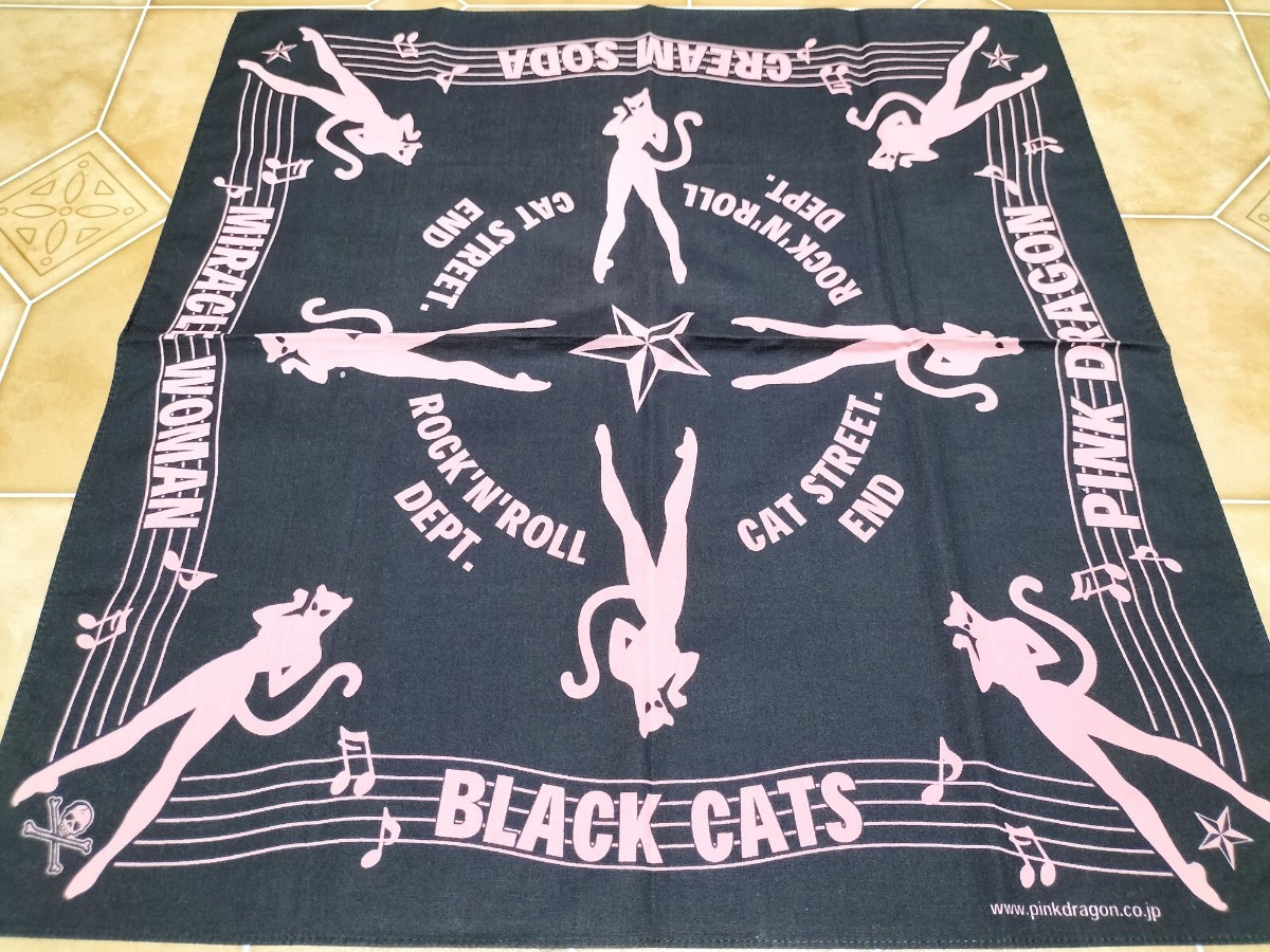 BLACK CATS 5点セット バンダナ コーム ライター ワッペン BLACK CATS 5点セット バンダナ コーム ライター ワッペン