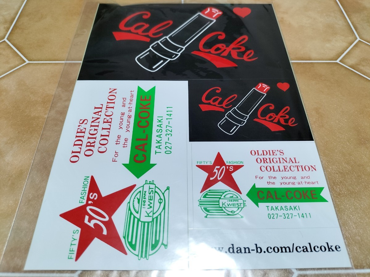 CAL COKE カルコーク キーホルダー ステッカー カレンダー 5点 CAL COKE カルコーク キーホルダー ステッカー カレンダー 5点