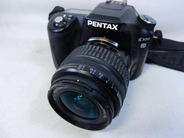 PENTAX ボディ　K100D　レンズ　SMC PENTAX-DA 18-55mm F3.5-5.6 AL　セット　ペンタックス 　デジタル一眼レフカメラ_画像1