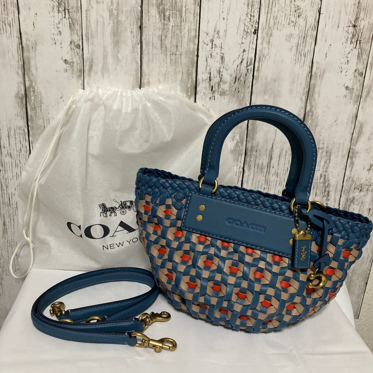 COACH ウーブンレザーTroupeトート ショルダー - 通販 - grupoexal.pe