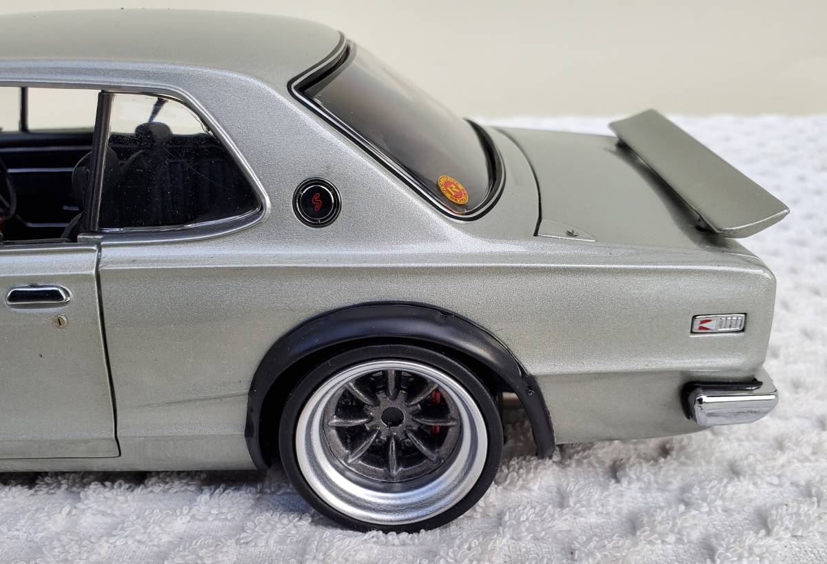 オイルクーラー ワタナベ カスタム 京商 1/18 日産 スカイライン