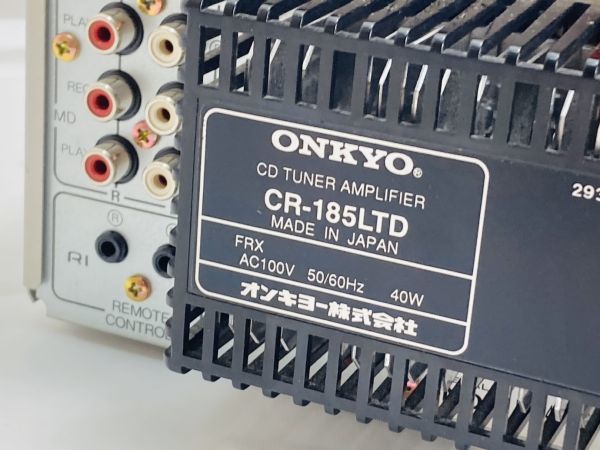 ONKYO オンキョー CDレシーバー CDチューナーアンプ ミニコンポ センターユニット オーディオ機器 CR-185LTD OZ-220524006_画像9