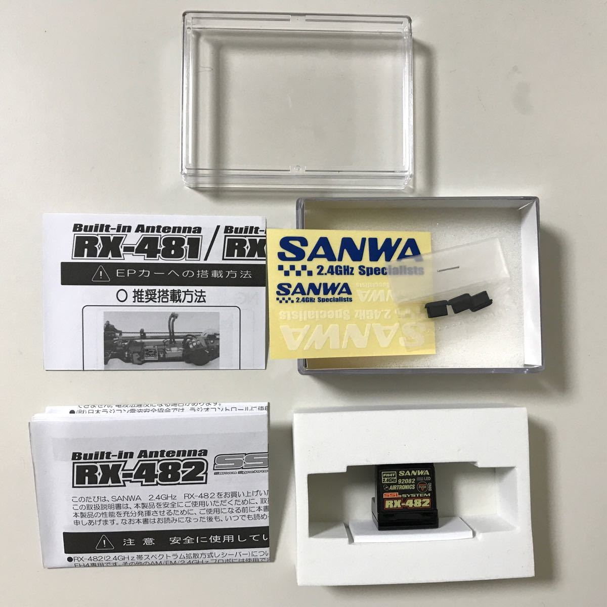 4【未使用】 サンワ 受信機  RX482 RX-482 レシーバー SANWA RX 482 rx482 rx-482 rx