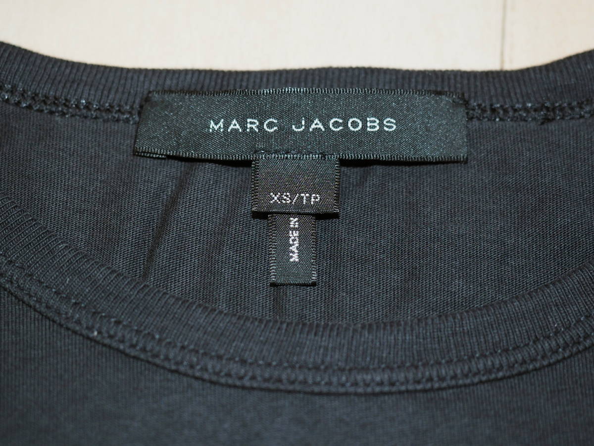 マークジェイコブス 17SSスパンコール刺繍TシャツXS黒 MARC JACOBS ファーストライン_画像3