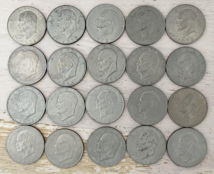 アメリカ アイゼンハワー大統領 1ドルコイン　【100枚】