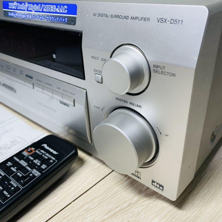 ホームシアターPioneer AVアンプ VSX-D511 取説 リモコン付き ホームシアターPioneer AVアンプ VSX-D511 取説 リモコン付き