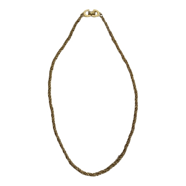 Christian Dior クリスチャン ディオール チェーン ネックレス ゴールド ロープ