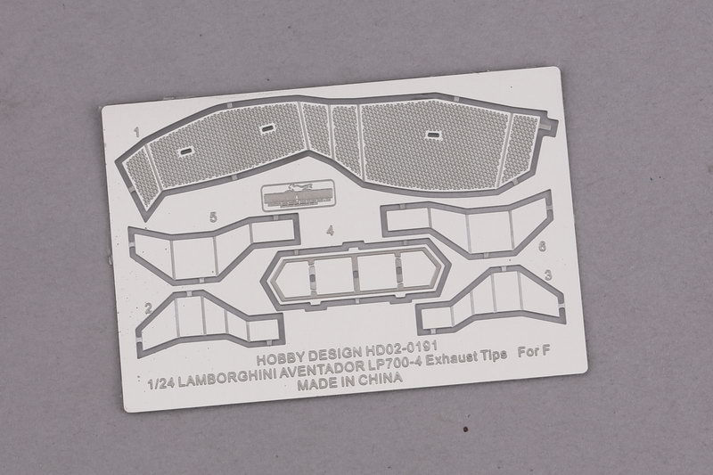 ホビーデザイン HD02-0191 1/24 ランボルギーニ アヴェンタドール LP 700-4 エキゾーストチップ (フジミ用)_画像2