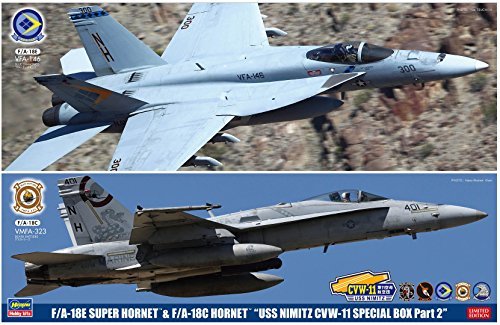 ハセガワ 1/72 アメリカ海軍 F/A-18E スーパーホーネット&F/A-18C