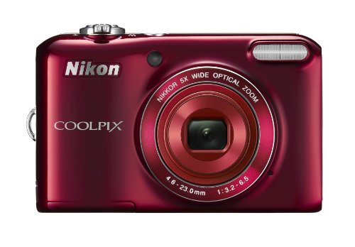 【 良品】 Nikon デジタルカメラ COOLPIX L28 有効画素数2005万画素 単3乾電池対応 レッド