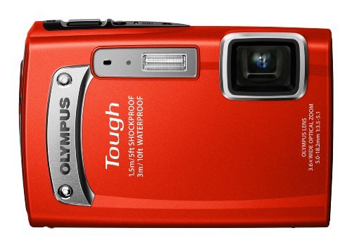 【品】 OLYMPUS デジタルカメラ TG-320 1400万画素 3m防水 1.5m耐落下衝撃 レッド TG-3