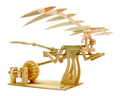 あおぞら レオナルド・ダ・ヴィンチの木製科学模型 羽ばたき鳥形飛行機(品)