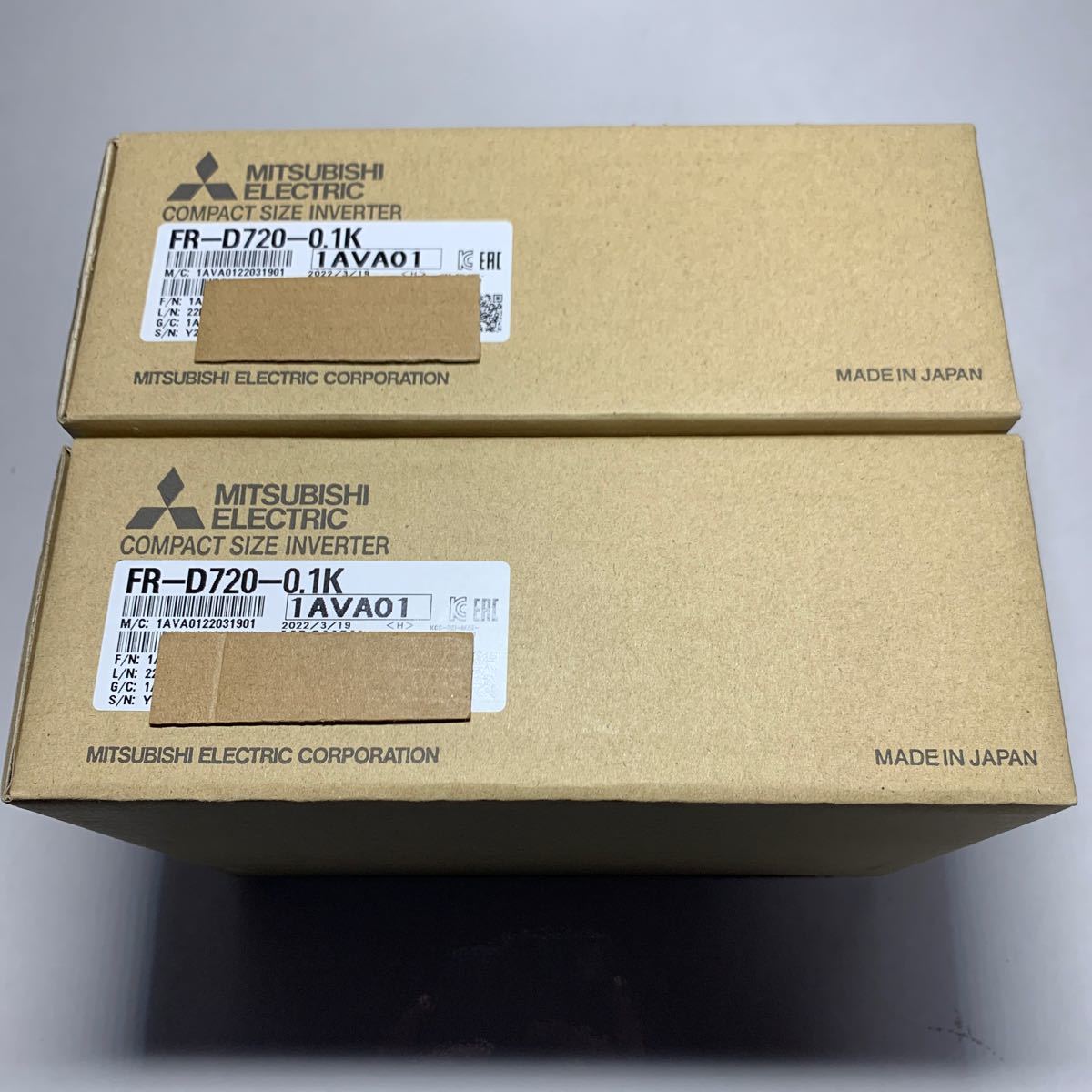 新品未開封 三菱電機 FR-D720-0.1K 2台 インバータ | smsgolubovci.me