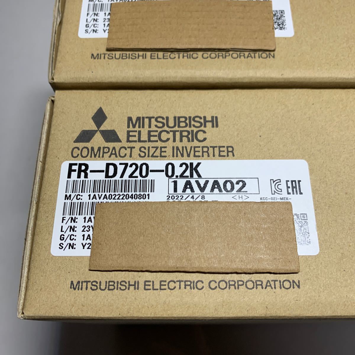ご購入 新品未開封 三菱電機 FR-D720-0.2K 2台 インバータ digiescola