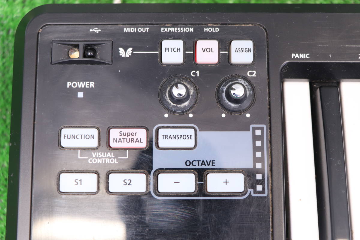 Roland ローランド USB MIDI CONTROLLER KEYBOARD コントローラー キーボード A-49 49鍵 DTM DAW 音出しOK動作確認済み #2171GK _画像3