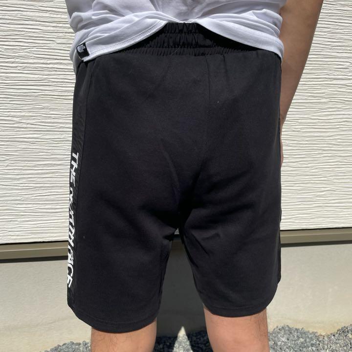 ノースフェイス メンズ ハーフパンツ ショートパンツ L 黒 ロゴ 新品 メンズ ショートパンツ L