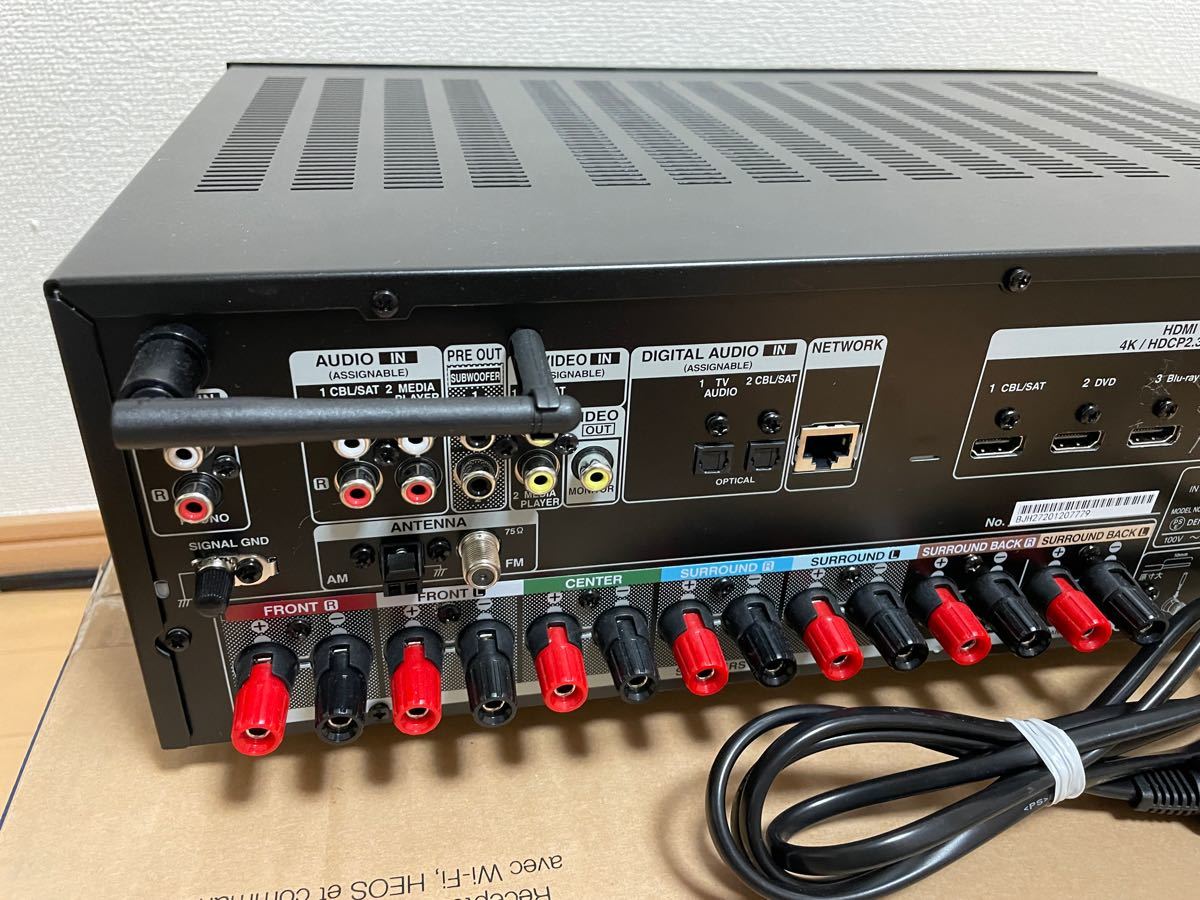 DENON AVR-X1600H 7.2ch AVサラウンドレシーバー　【美品】元箱/付属品（マイクのみ欠品）【値下げしました！】