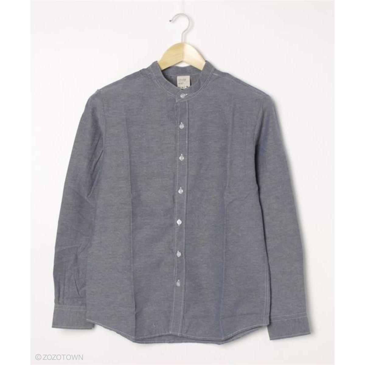 SISE シセ マオカラー オックスフォード ロングシャツ ジャケット SISE シセ マオカラー オックスフォード ロングシャツ ジャケット