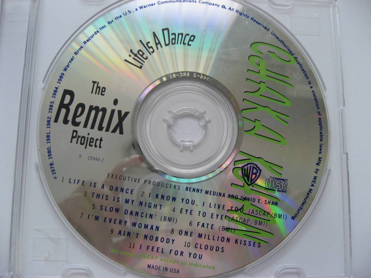 【即決・ジャケット無】　 輸入盤CD 　CHAKA KHAN/Life Is A Dance　 The Remix Project　 　全国一律送料：１４０円_画像1