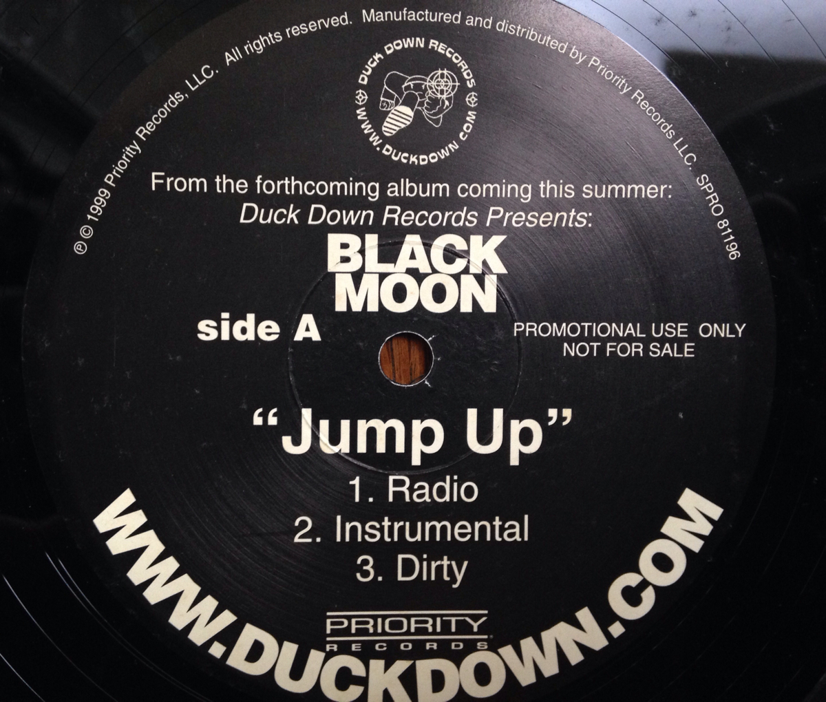 レア 倉庫出 当時物 プロモ 1999 Black Moon / Jump Up b/w Real Shit ブラック ムーン Duck Down Promo 12 Priority SPRO/DPRO 81196絶版_画像1