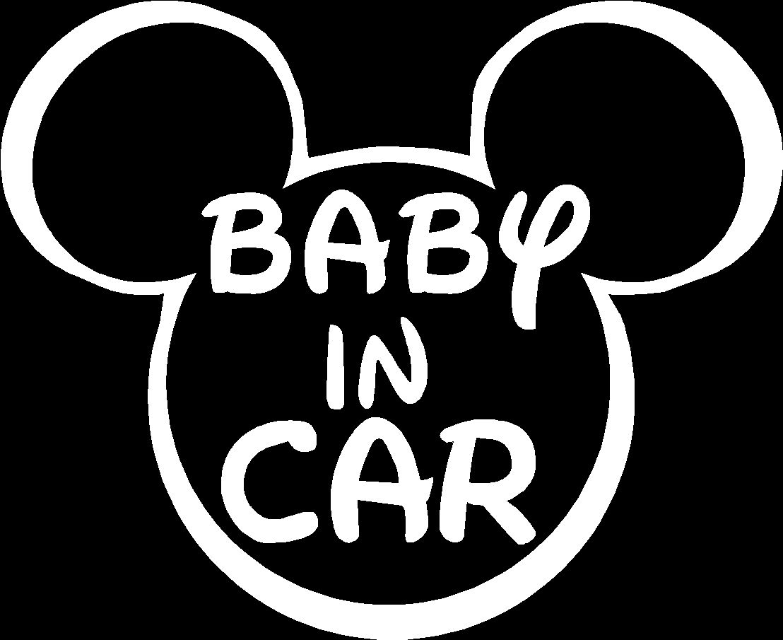 ディズニー画像ランド エレガント赤ちゃん 車 ステッカー ディズニー