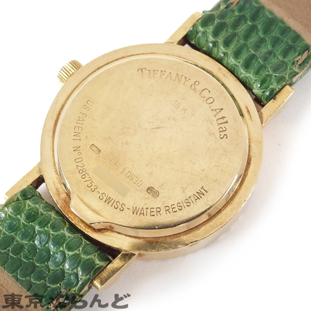 101609356★1円 ティファニー TIFFANY&Co. アトラス 時計 腕時計 レディース 18KYG イエローゴールド 電池式 L0630_画像5