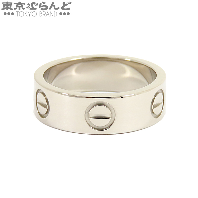 101615398☆カルティエ Cartier ラブ リング 指輪 K18WG ホワイト