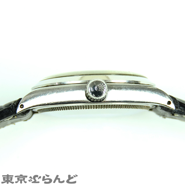 101615416 1円～ ロレックス オイスターパーペチュアル エアキング プレシジョン 腕時計 5500 メンズ SS 自動巻 社外ベルト・尾錠_画像5