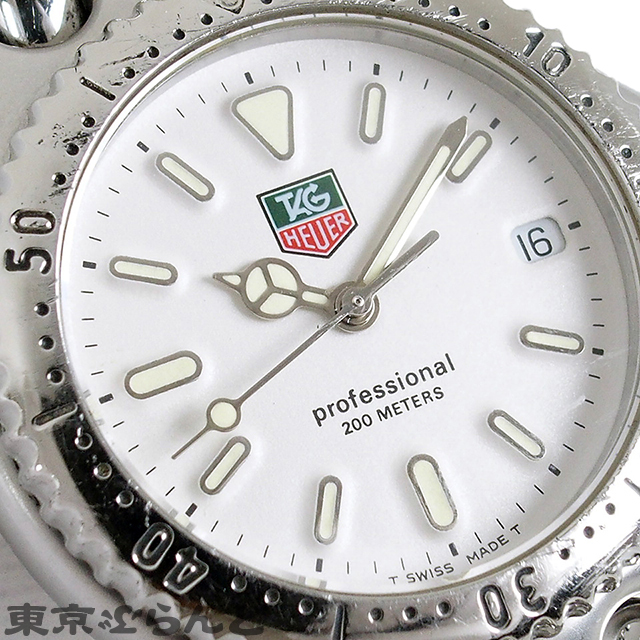 101616356 1円 タグホイヤー セル S/el プロフェッショナル 時計 腕時計 ボーイズ クォーツ式 電池式 SS ホワイト S99.013K ブレスジャンク_画像5
