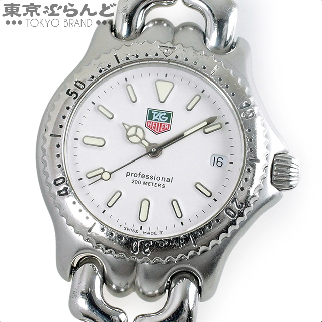 101616356 1円 タグホイヤー セル S/el プロフェッショナル 時計 腕時計 ボーイズ クォーツ式 電池式 SS ホワイト S99.013K ブレスジャンク_画像1