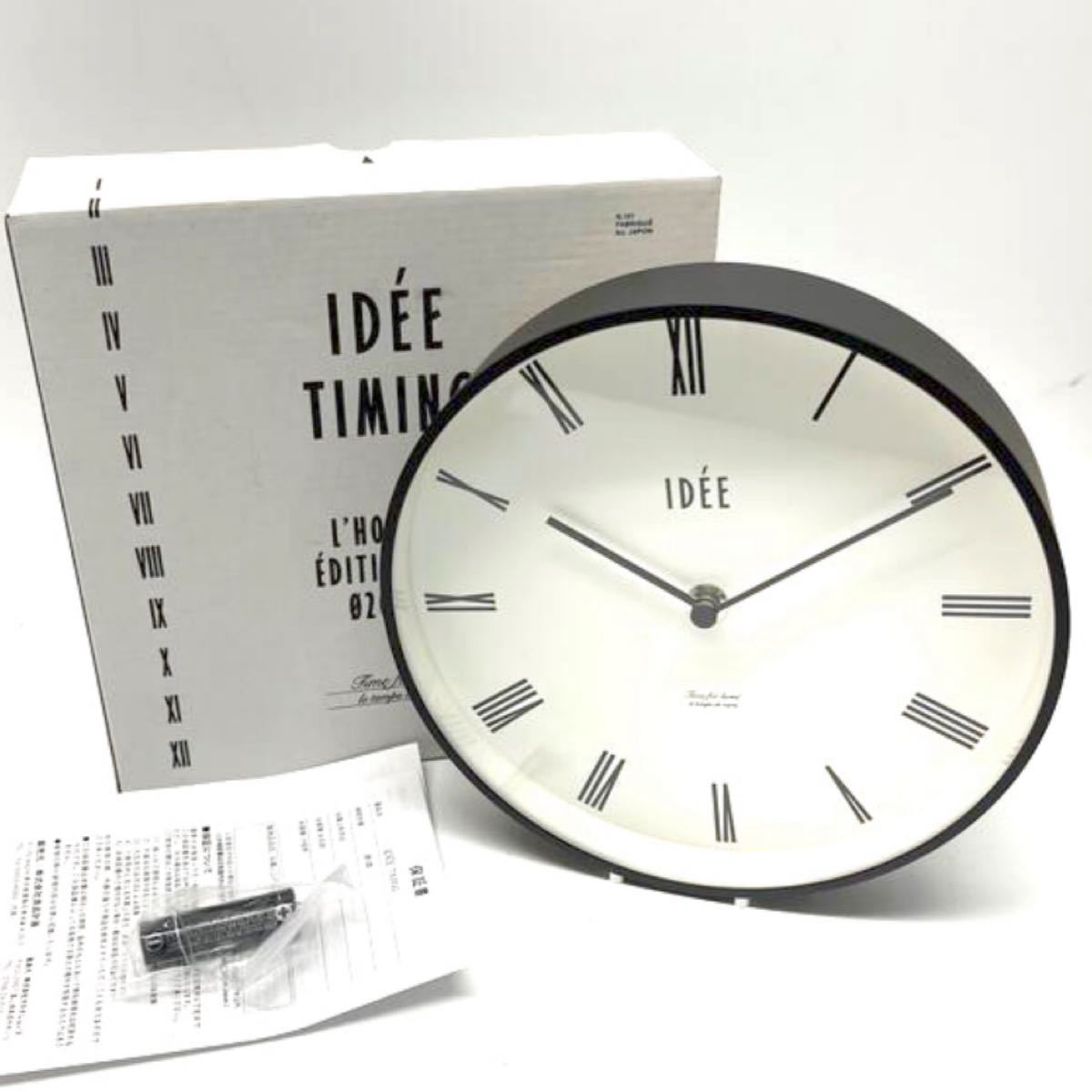 新品 IDEE | イデー TIMING 壁掛け時計 (ローマ数字タイプ 新品 IDEE | イデー TIMING 壁掛け時計 (ローマ数字タイプ