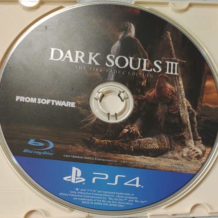 PS4ソフト　dark souls Ⅲ　THE FIRE FADES EDITION 