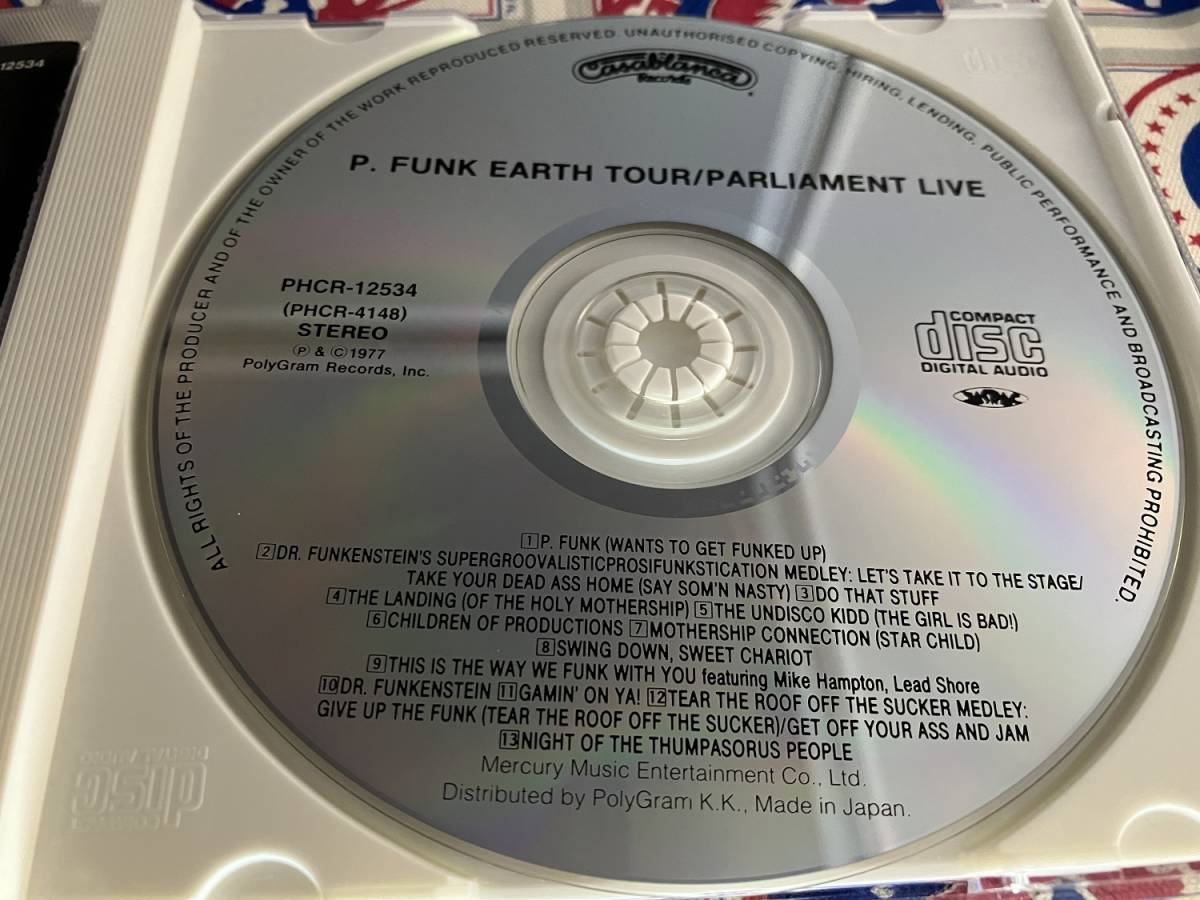 PARLIAMENT★中古CD国内盤「パーラメント～ライブ!! Pファンク・アース・ツアー」_画像3