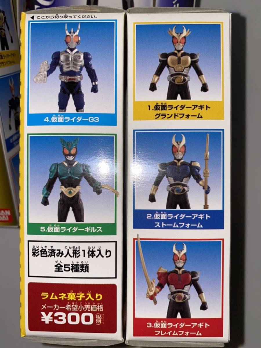 ◇バンダイ 食玩 DX仮面ライダーアギト 10個入1BOX 新品・未開封 *全5種揃います **フレイムフォームの箱の1つに凹みあります。_画像3