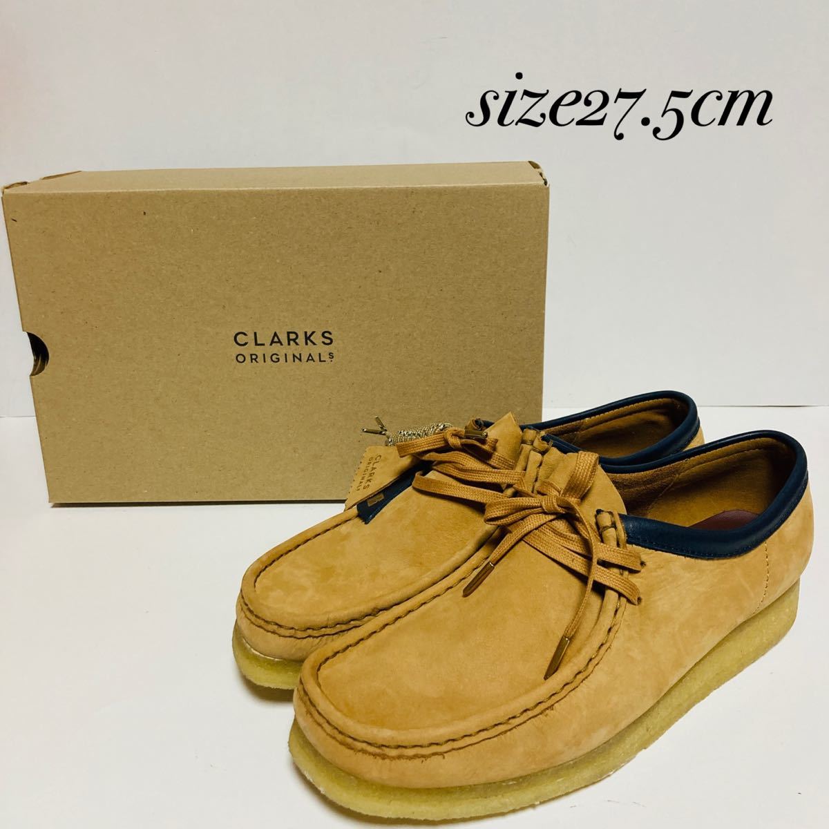 新品未使用 CLARKS クラークス ワラビー UK9.5 ライトタン
