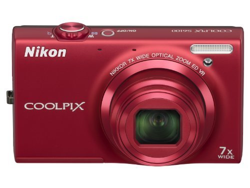 【 良品】 NikonデジタルカメラCOOLPIX S6100 スーパーレッド S6100RD