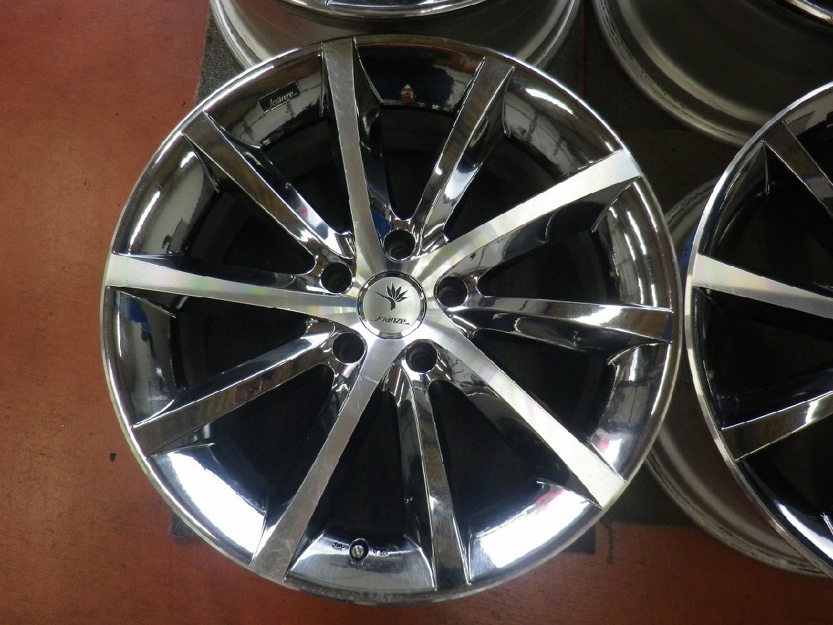 R407W129 ホイールのみ4本販売 Kranze クレンツェ ヴィシュヌEVO 19x8.5/9.5J PCD114.3 5H +44/43 ハブ73 クラウン/マジェスタ/セダ