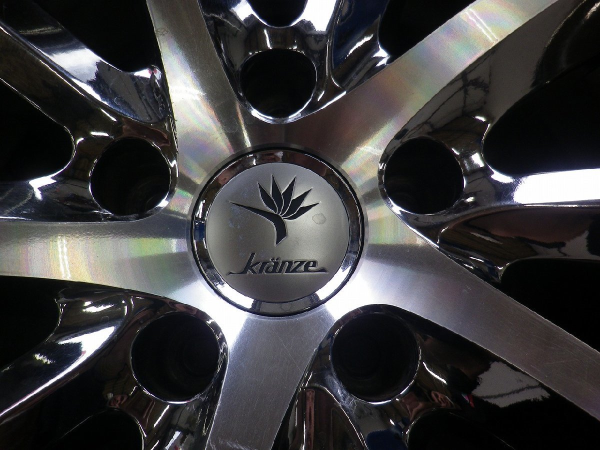 R407W129 ホイールのみ4本販売 Kranze クレンツェ ヴィシュヌEVO 19x8.5/9.5J PCD114.3 5H +44/43 ハブ73 クラウン/マジェスタ/セダ