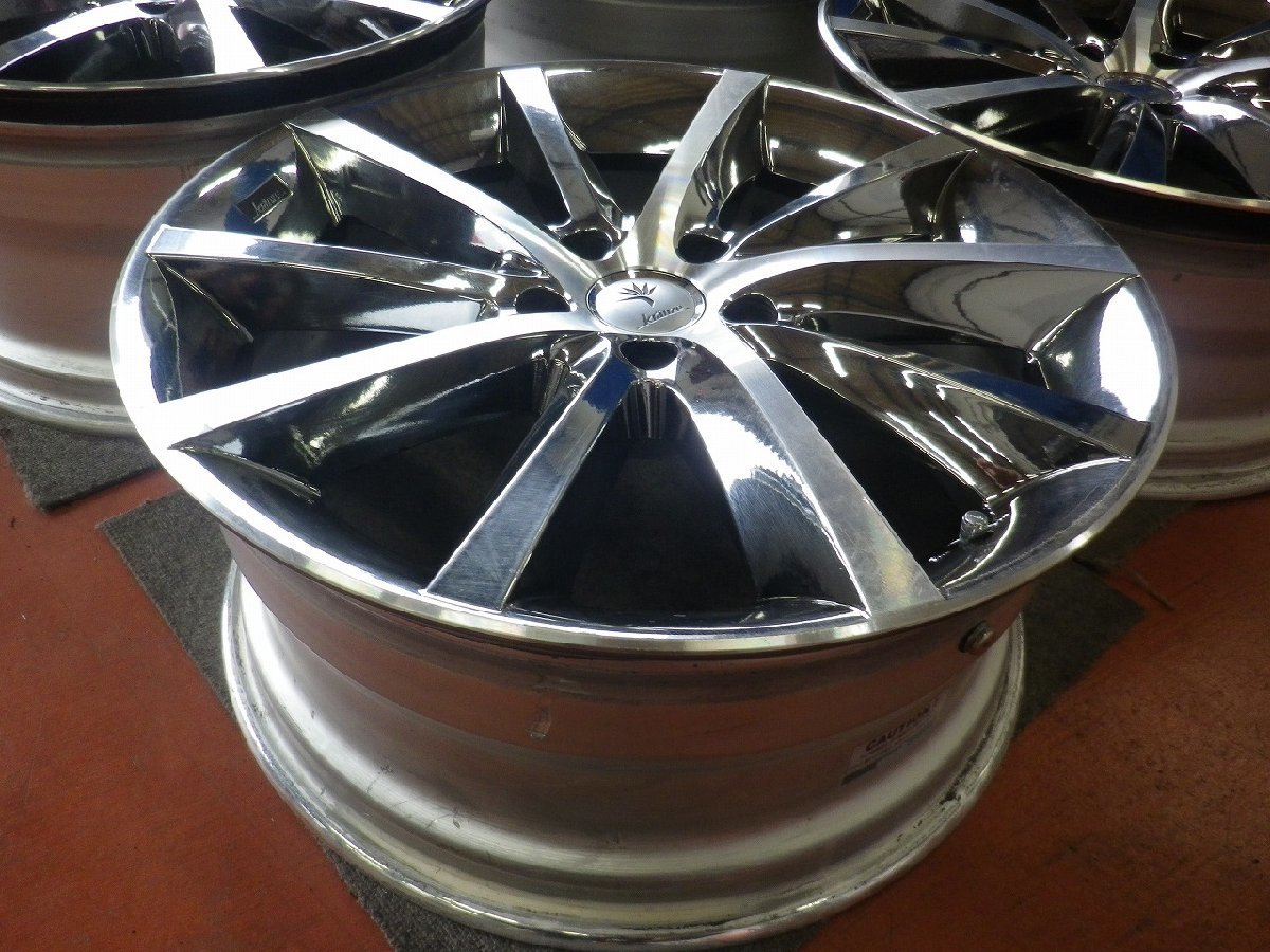R407W129 ホイールのみ4本販売 Kranze クレンツェ ヴィシュヌEVO 19x8.5/9.5J PCD114.3 5H +44/43 ハブ73 クラウン/マジェスタ/セダ